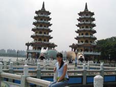 7-tiered Dragon (left)& Tiger (right) Pagodas